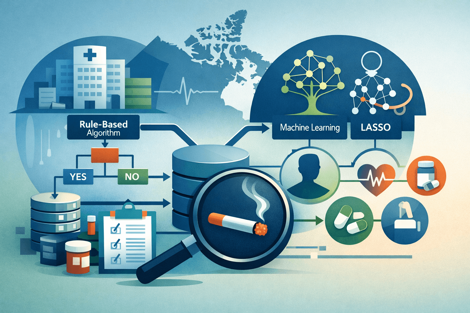 Machine-learning algorithms improved smoking identification in health records